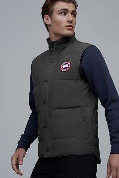 Chamarras Canada Goose Hombre Outlet - Garson Chalecos Grises RI0652413